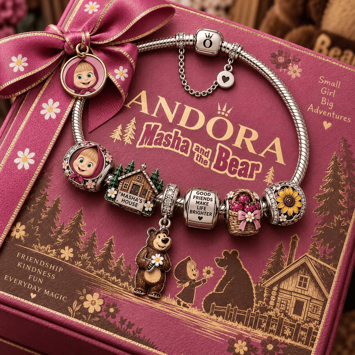 MSAB Sliver Charm Bracelet Set VTH