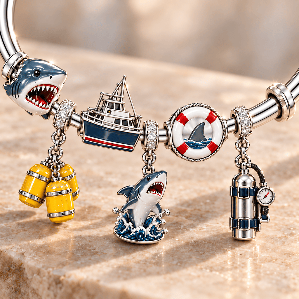 JAWS Sliver Charm Bracelet Set TMH