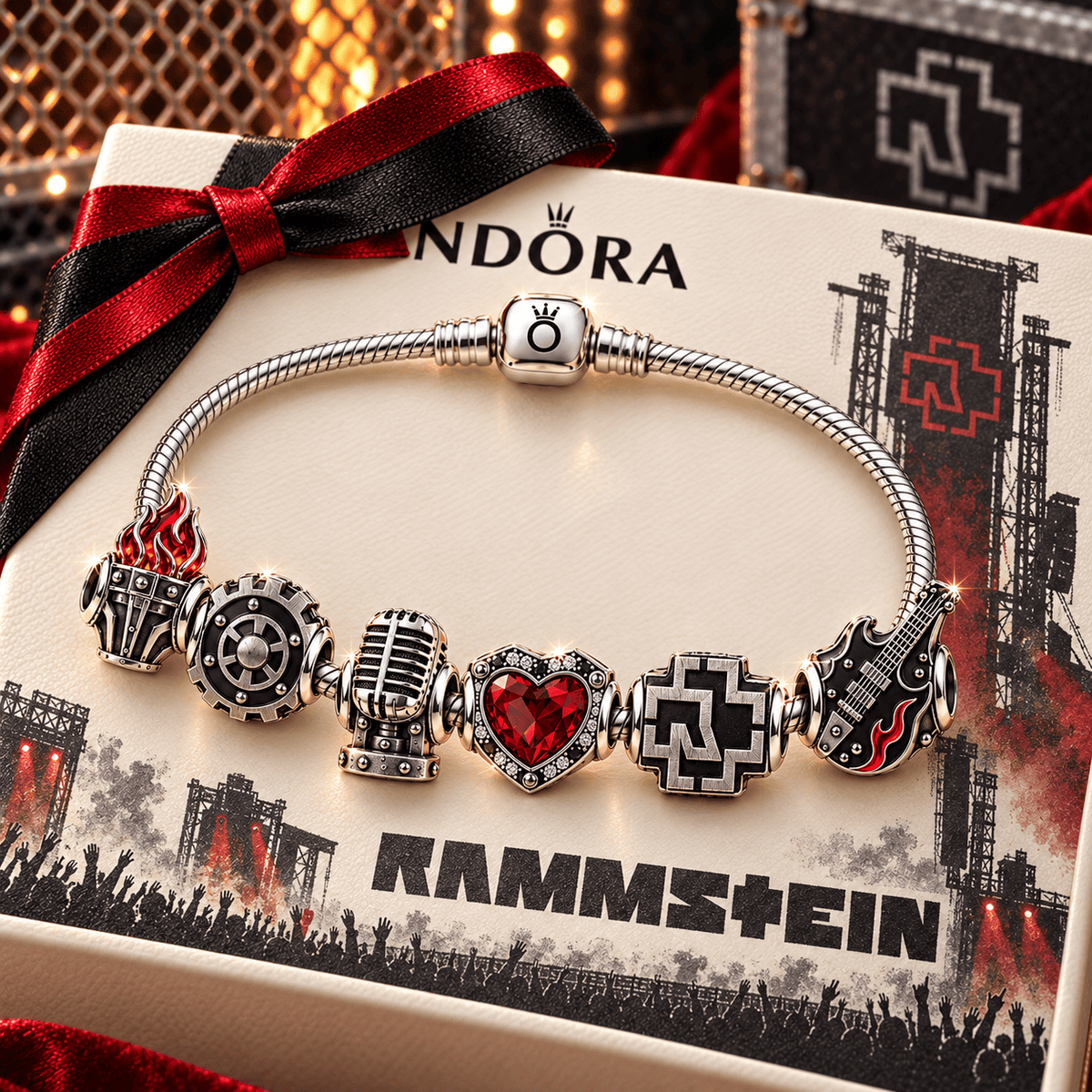 RMS Silver Charm Bracelet Set PNPA