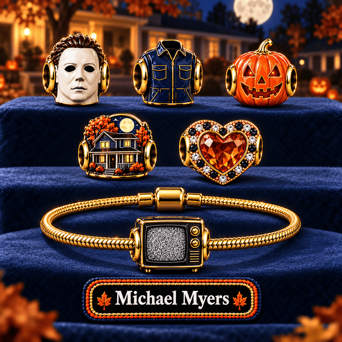 MCM Gold Charm Set PNPA