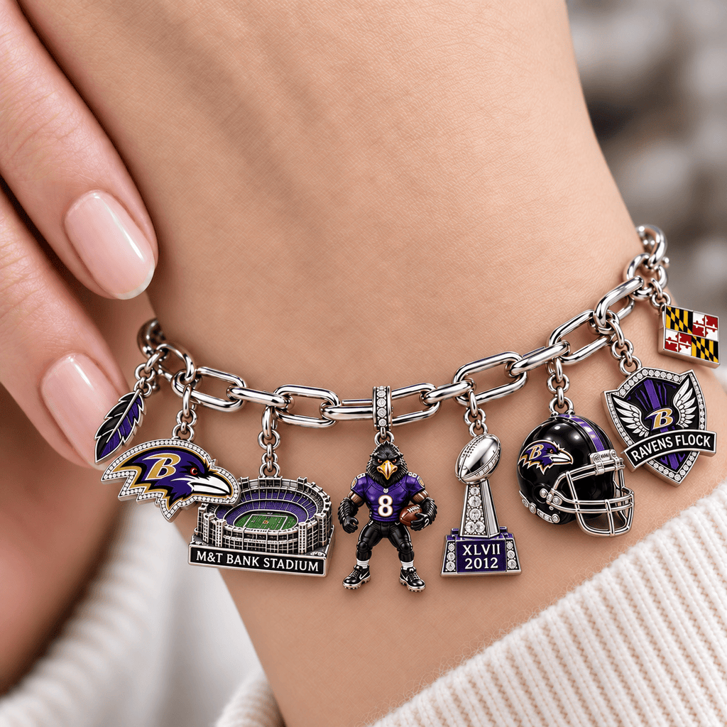 BTR Silver Charm Bracelet Set NTVA